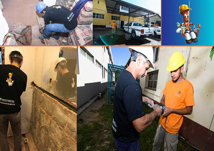 Refacción en vestuarios de Gendarmería Nacional