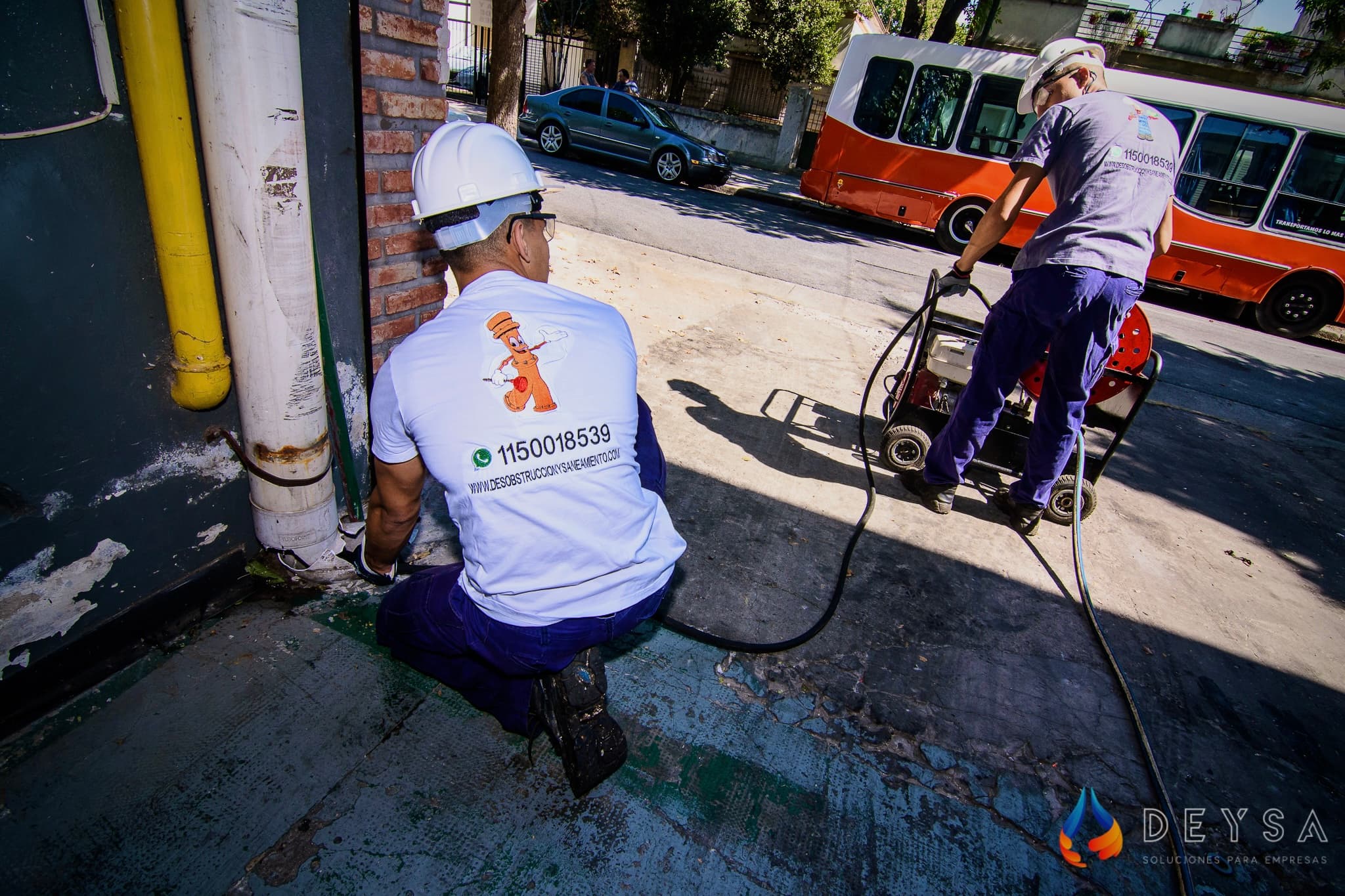 Limpieza de cañerías pluviales